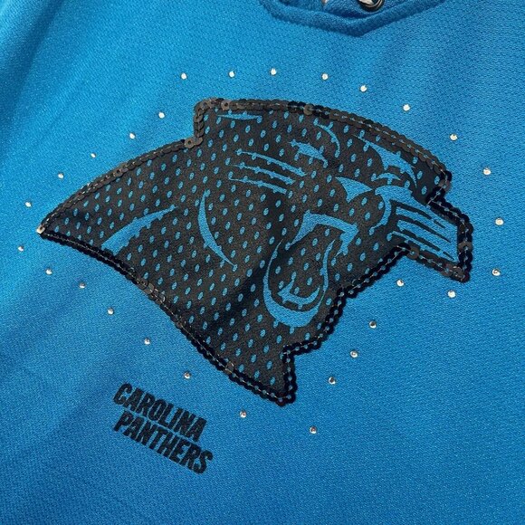 Carolina Panthers Jersey Women’s XXL Majestc Short Sleeve NFL Jersey Shirt‎ - Picture 4 of 10